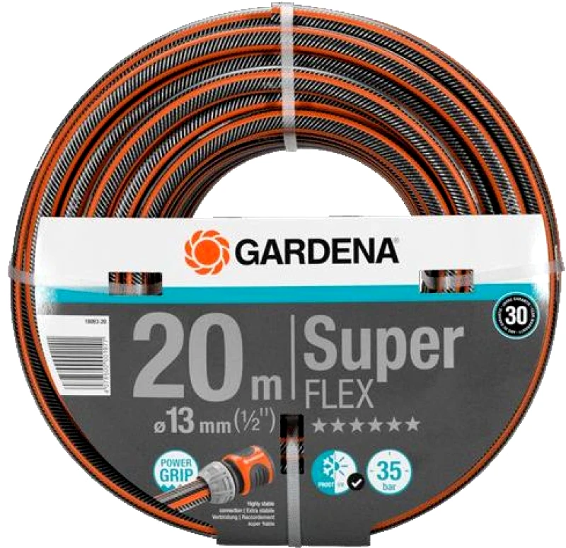 PoliHome Λάστιχο Gardena Premium SuperFlex 20m 13mm