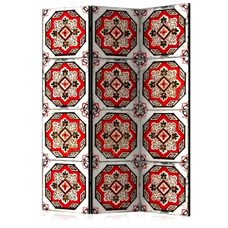 PoliHome Διαχωριστικό με 3 τμήματα - Dance of Red Line [Room Dividers]