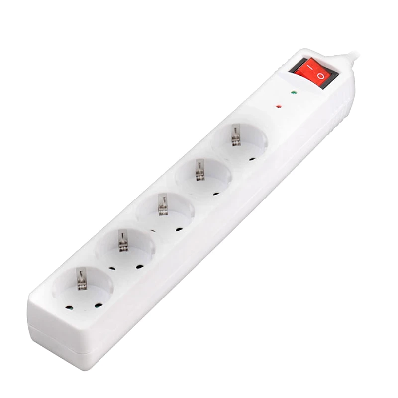 PoliHome Πολύμπριζο 5 θέσεων Sonora SPSW501 surge protect με διακόπτη