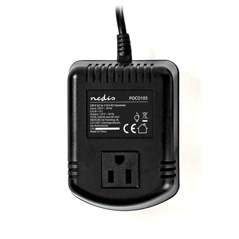 PoliHome Μετατροπέας Nedis POCO105 230 V AC σε 110 V AC