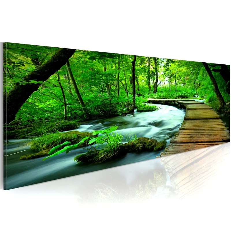 PoliHome Πίνακας - Forest broadwalk 120x40