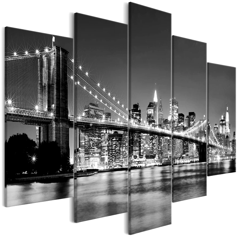 PoliHome Πίνακας - Dream about New York (5 Parts) Wide 225x100