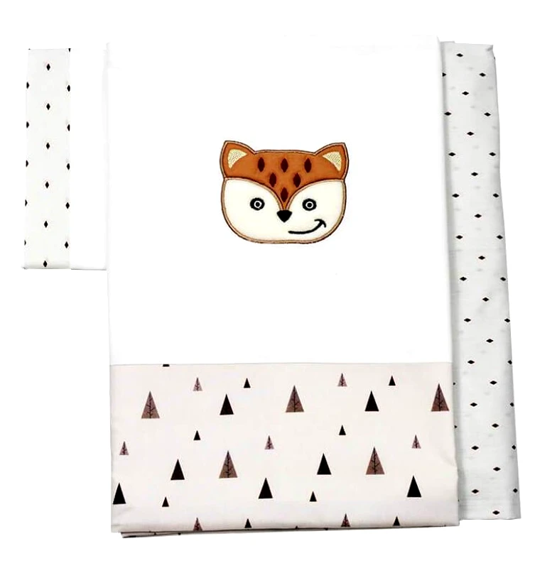 PoliHome Σετ σεντόνια Bebe Stars Fox