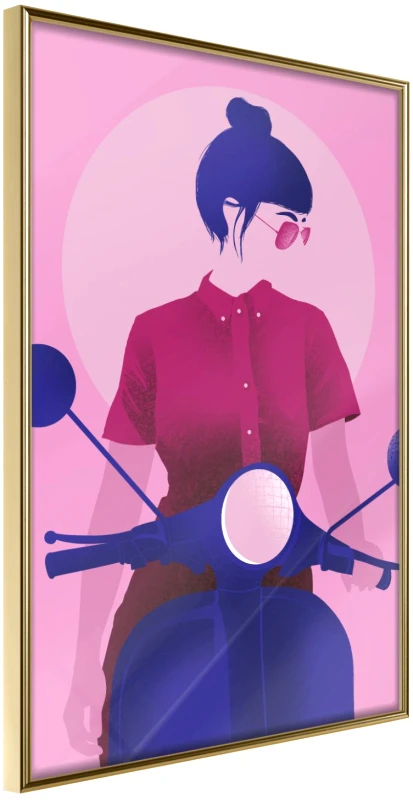 Αφίσα - Independent Girl - 40x60 - Χρυσό - Χωρίς πασπαρτού φωτογραφία