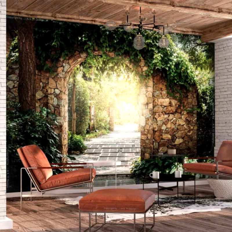 PoliHome Αυτοκόλλητη φωτοταπετσαρία - Sunny Alley - 147x105