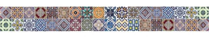 PoliHome Μπορντούρα προστασίας τοίχων κουζίνας Azulejos