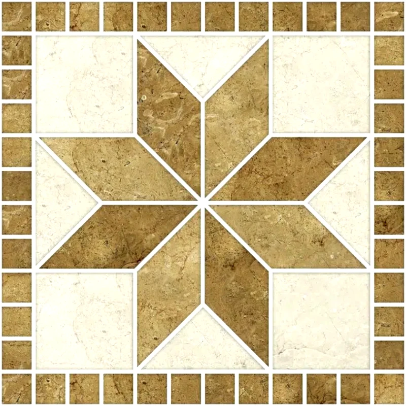 PoliHome Διακοσμητικά πλακάκια τοίχου Beige Flowers