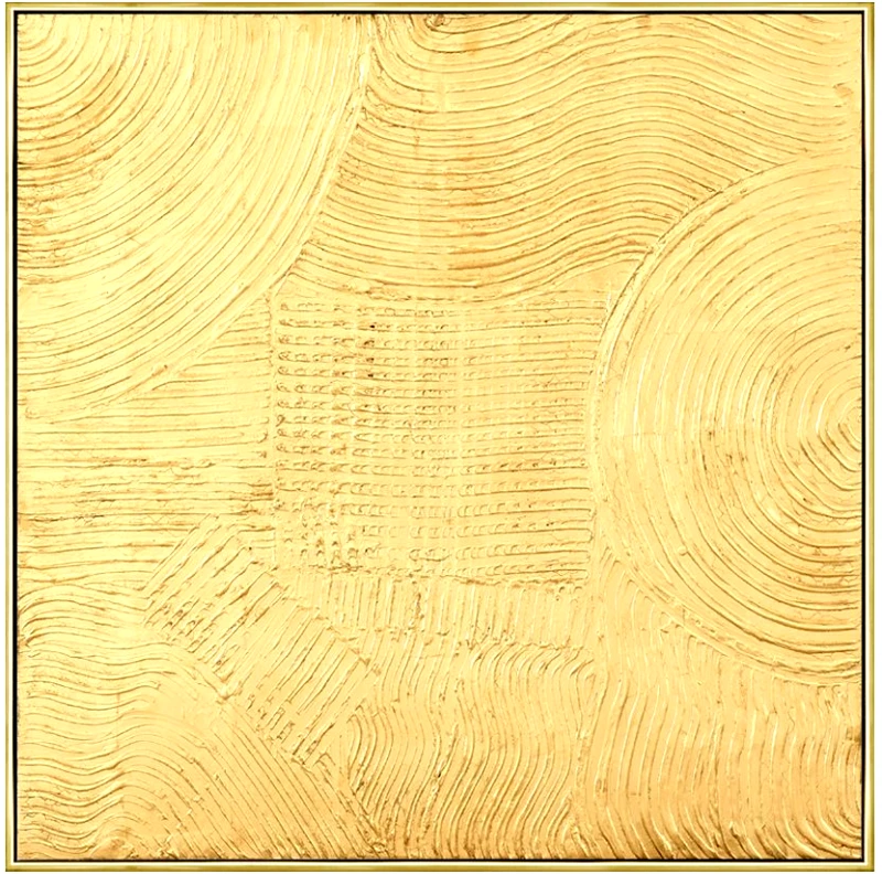 PoliHome Πίνακας Gold Abstract