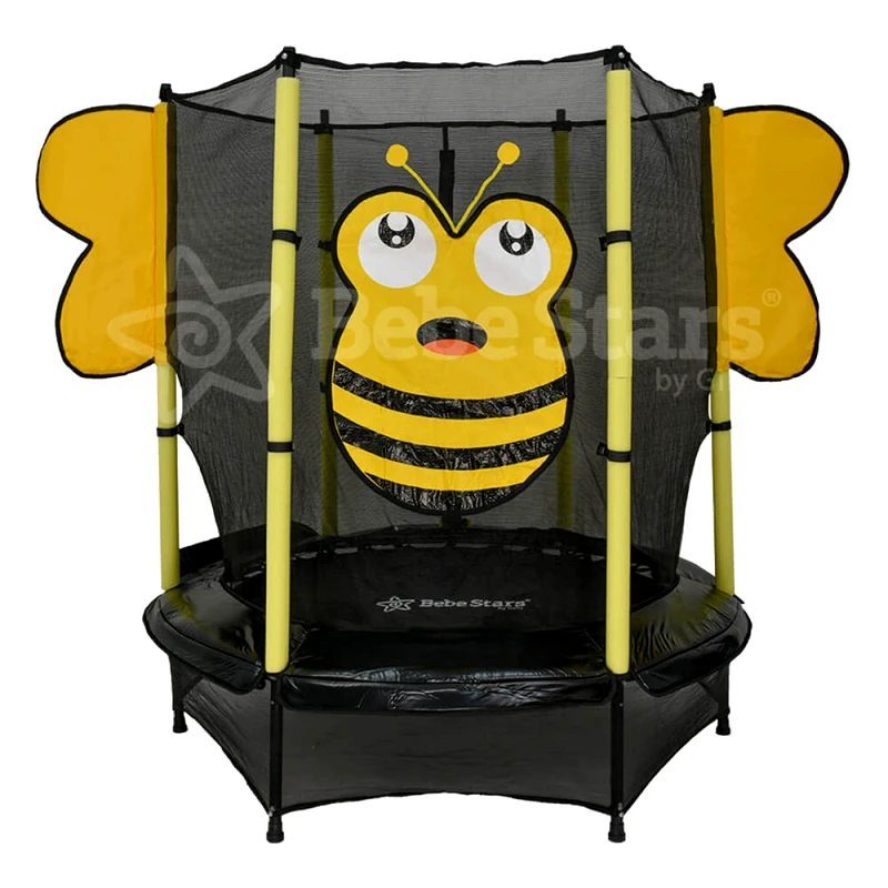 PoliHome Τραμπολίνο με δίχτυ 140cm Bee Bebe Stars