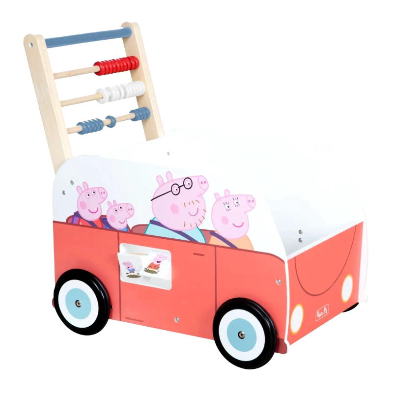 PoliHome Καροτσάκι - περπατούρα Peppa Pig