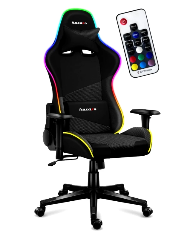 PoliHome Καρέκλα Gaming Huzaro Force 6.2 Black RGB