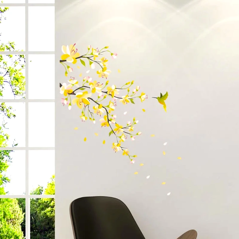 PoliHome Διακοσμητικά αυτοκόλλητα Yellow Branch M