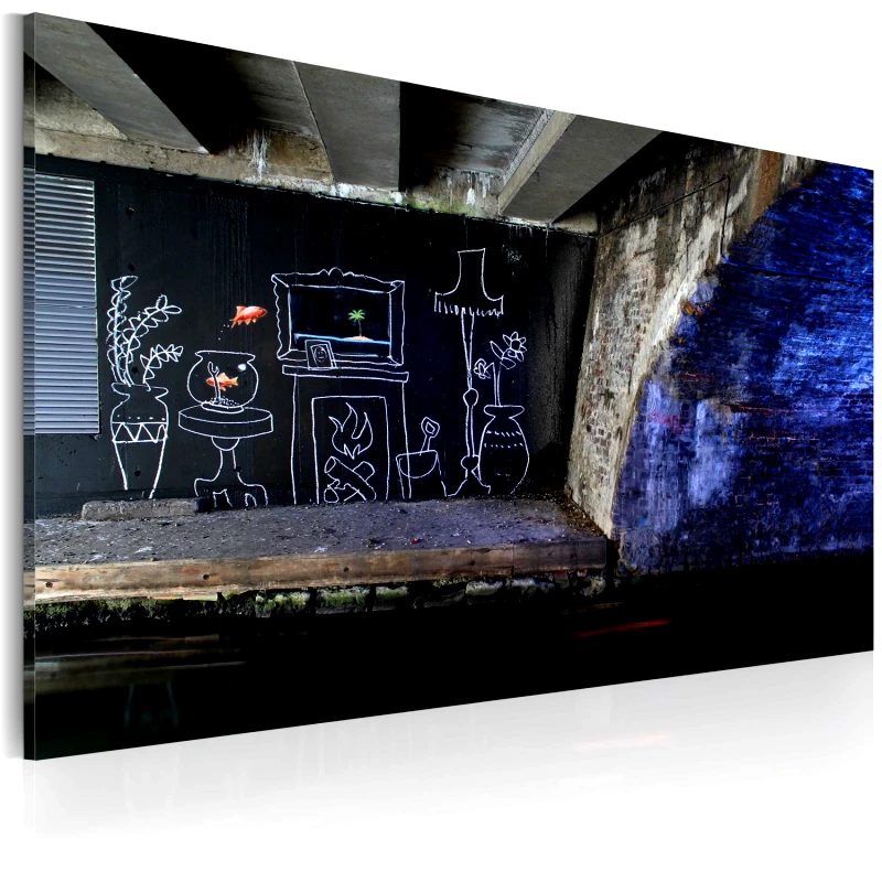 PoliHome Πίνακας - My own piece of floor (Banksy) 60x40