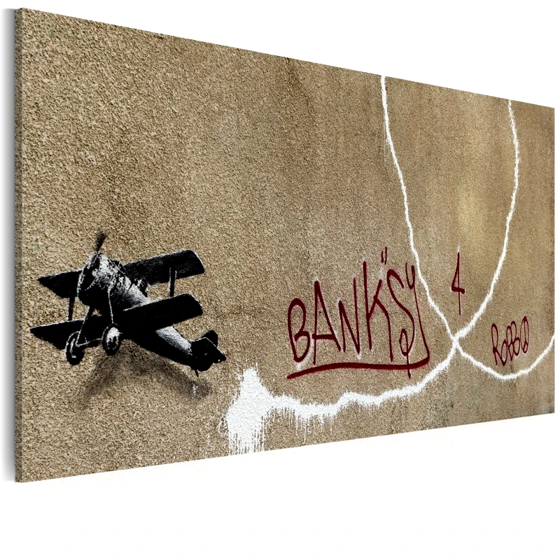 PoliHome Πίνακας - Love plane (Banksy) 60x40