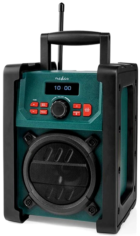 PoliHome Φορητό ραδιόφωνο Nedis RDDB3100GN με Bluetooth