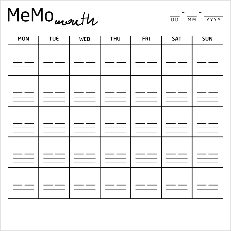 PoliHome Μεταλλική επιφάνεια ντουλαπιού Young Memo month