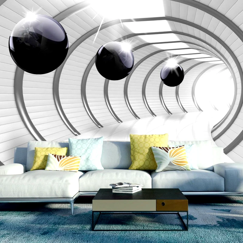PoliHome Αυτοκόλλητη φωτοταπετσαρία - Futuristic Tunnel II