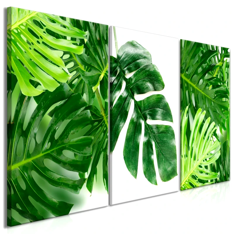 PoliHome Πίνακας - Palm Leaves (3 Parts) 120x60