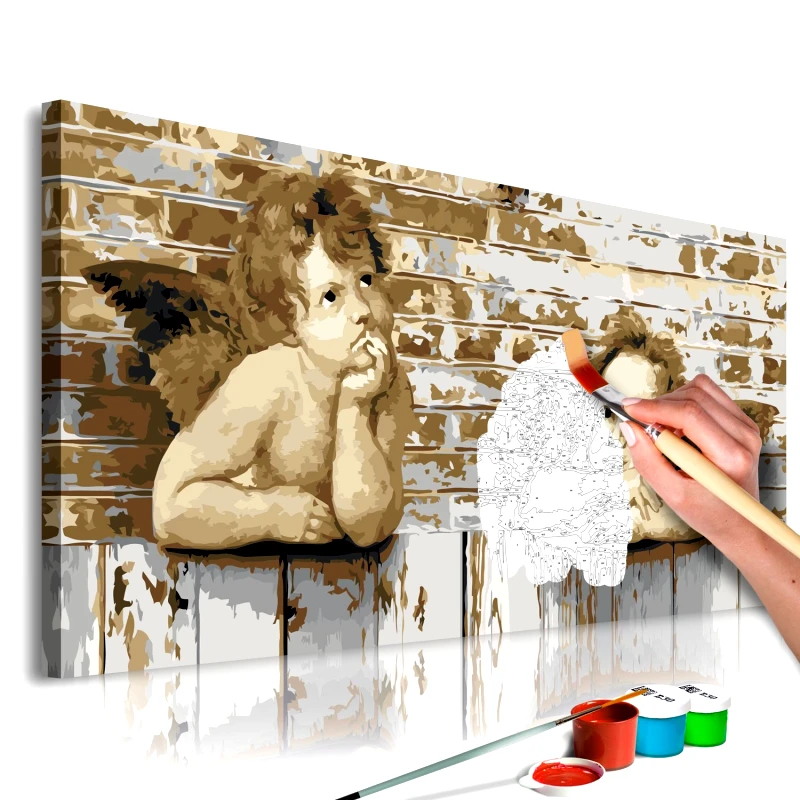 PoliHome Πίνακας για να τον ζωγραφίζεις - Raphael's Angels 80x40