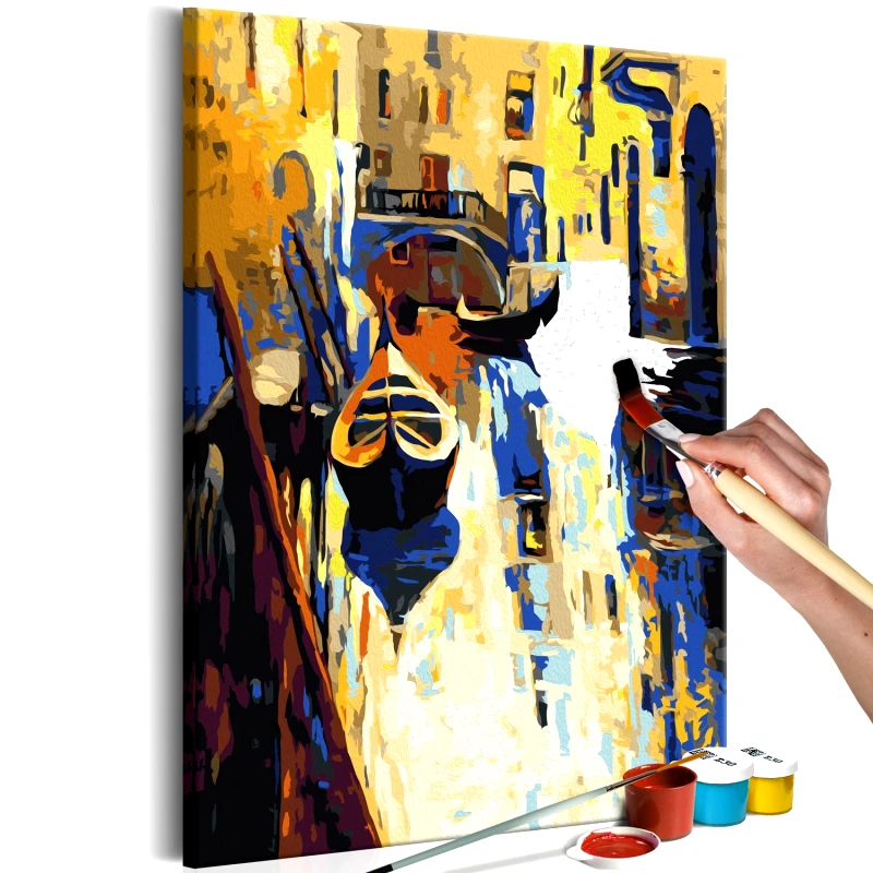 PoliHome Πίνακας για να τον ζωγραφίζεις - Venice (Gondolas) 40x60