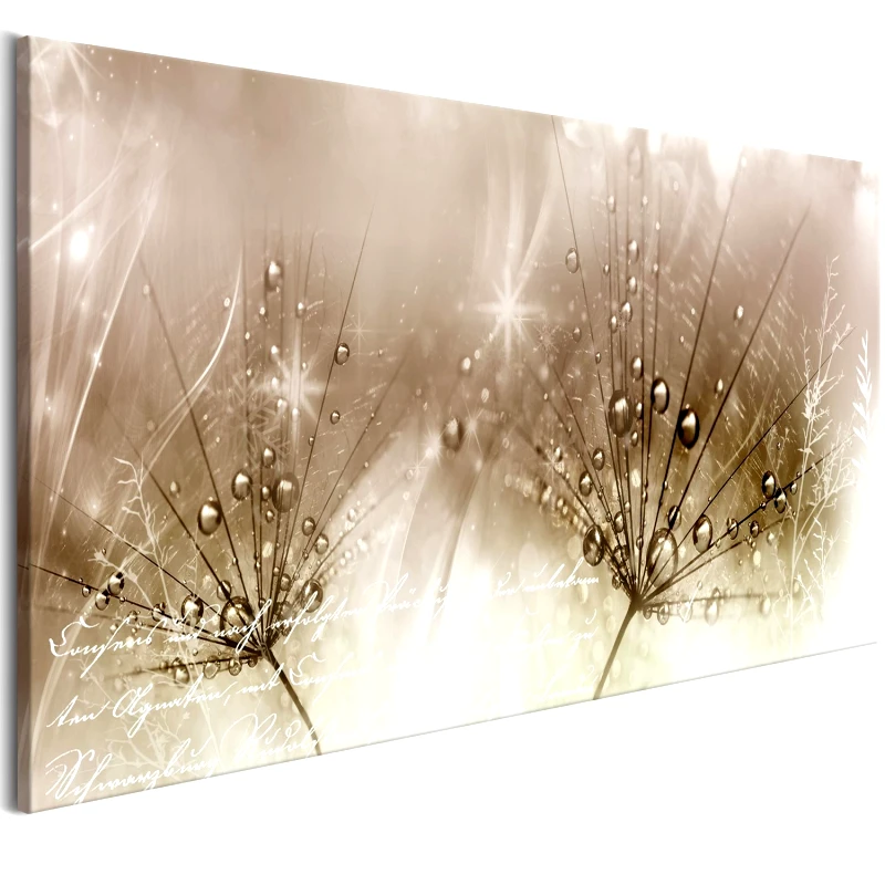 PoliHome Πίνακας - Drops of Dew (1 Part) Brown Wide 100x45
