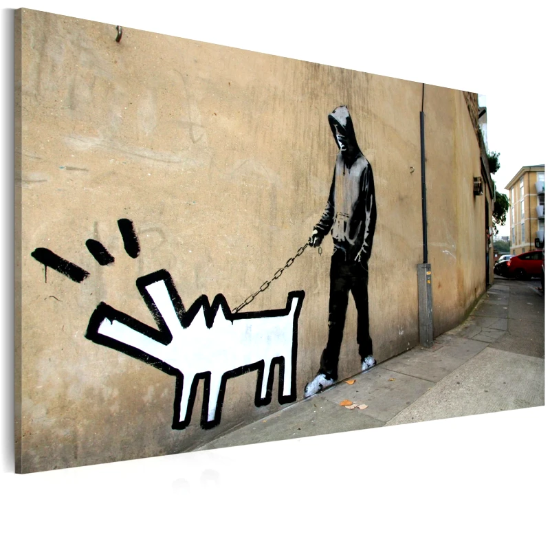 PoliHome Πίνακας - Barking dog (Banksy) 60x40