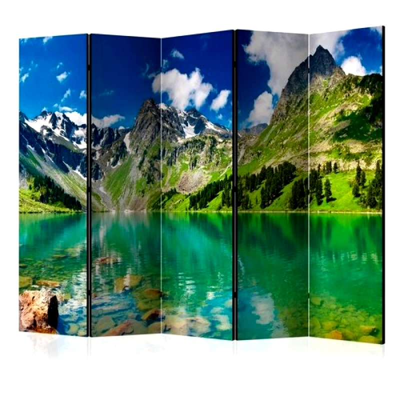 PoliHome Διαχωριστικό με 5 τμήματα - Mountain lake II [Room Dividers]