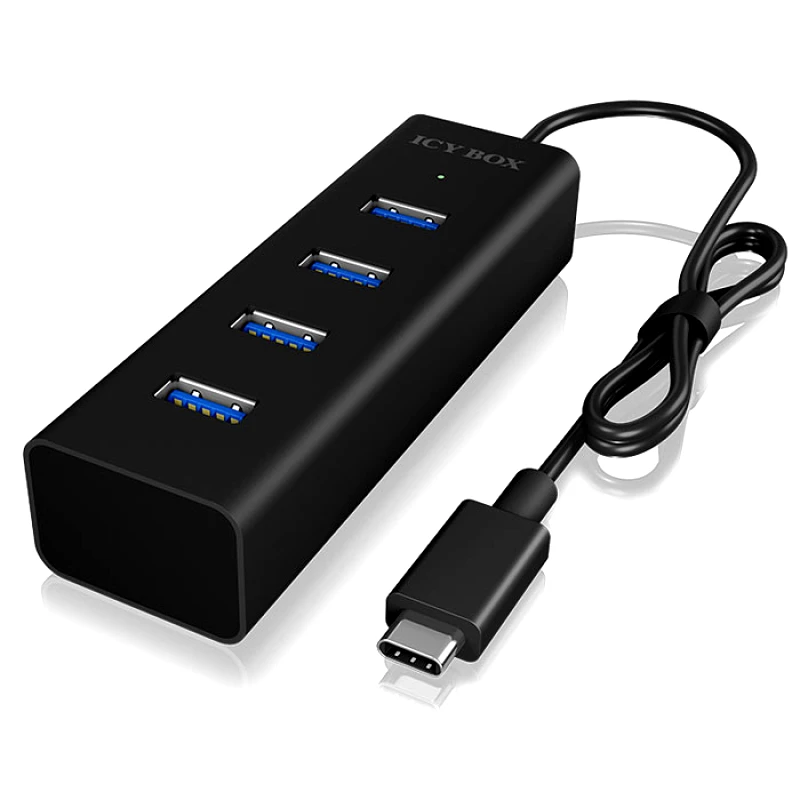 PoliHome USB 3.0 type-C Hub φορτιστής 4 θυρών ICY BOX HUB1409-C3