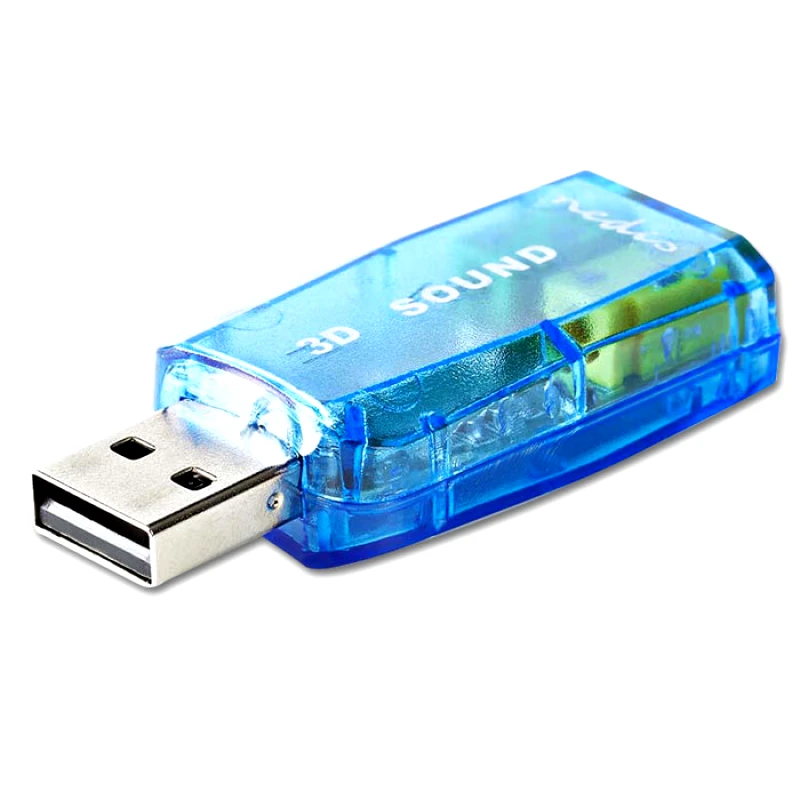 PoliHome Εξωτερική κάρτα ήχου USB 2.0 Nedis USCR10051BU