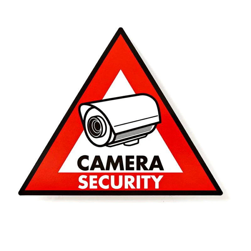 PoliHome Αυτοκόλλητο CAMERA SECURITY Nedis STCKWC105