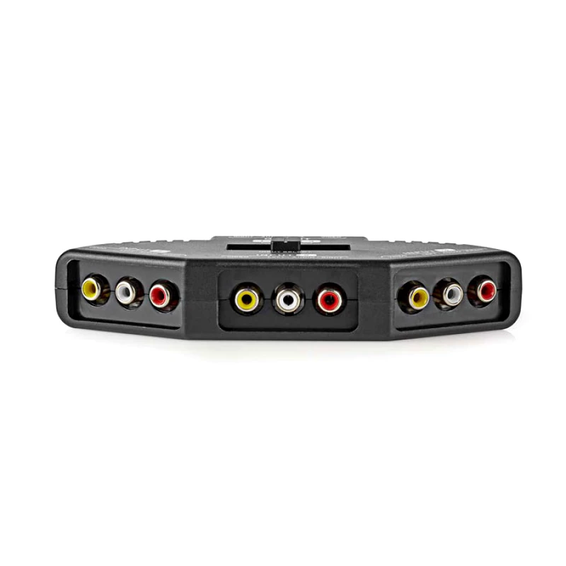 PoliHome RCA switch 3 σε 1 Nedis VSWI2403BK