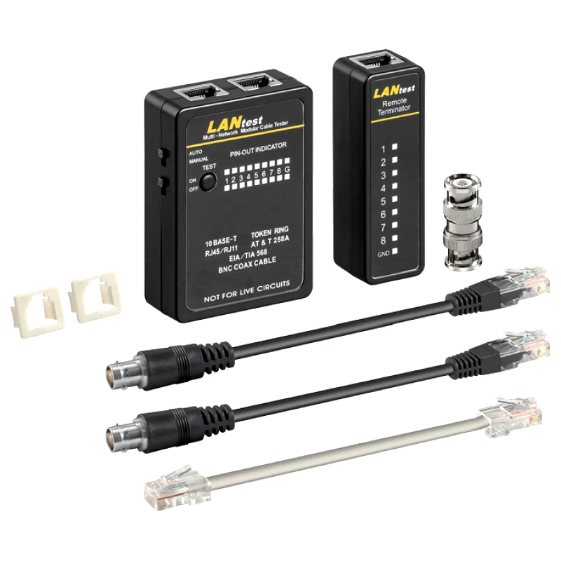 PoliHome Tester καλωδίων δικτύου Goobay 93010 Cat5/6 ISDN