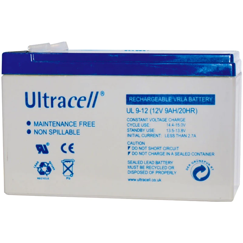 PoliHome Μπαταρίες μολύβδου Ultracell 12V 9Ah F2