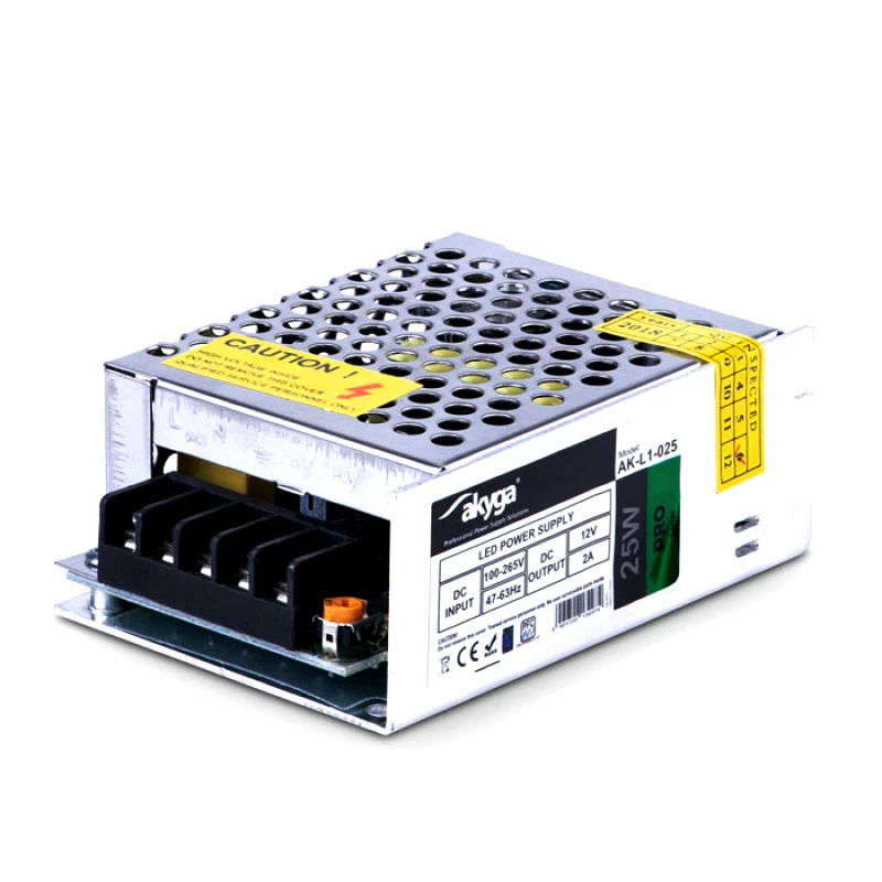 PoliHome Τροφοδοτικό 12V/2A 25W Akyga AK-L1-025