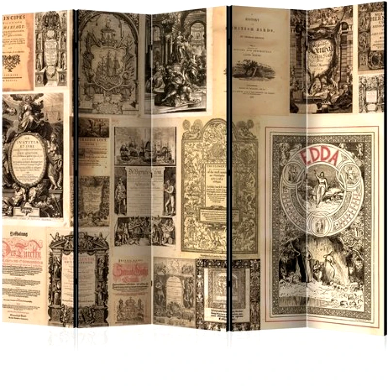 Διαχωριστικό με 5 τμήματα - Vintage Books II [Room Dividers] φωτογραφία