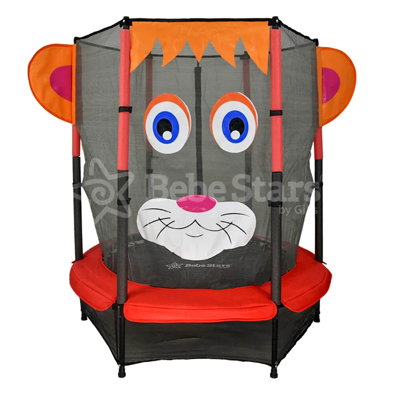 PoliHome Τραμπολίνο με δίχτυ 140cm Lion Bebe Stars