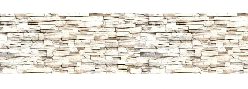 PoliHome Πλάτη προστασίας τοίχου Beige Stones XL