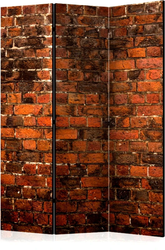 PoliHome Διαχωριστικό με 3 τμήματα - Old Brick Wall [Room Dividers]
