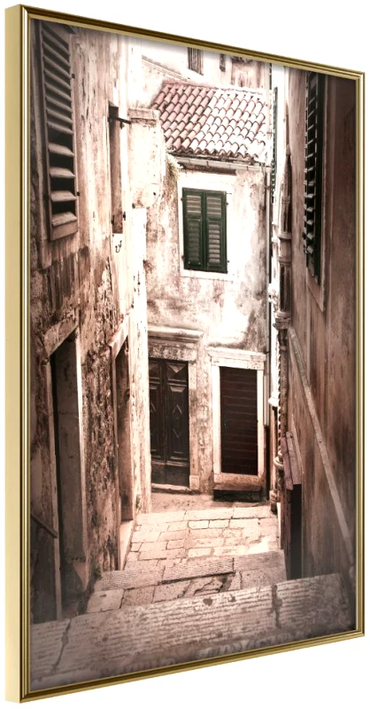 Αφίσα - Urban Alley - 20x30 - Χρυσό - Χωρίς πασπαρτού φωτογραφία