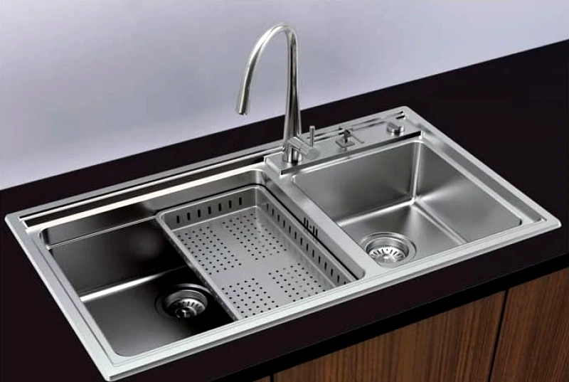 PoliHome Νεροχύτης κουζίνας διπλός KARAG BL 709