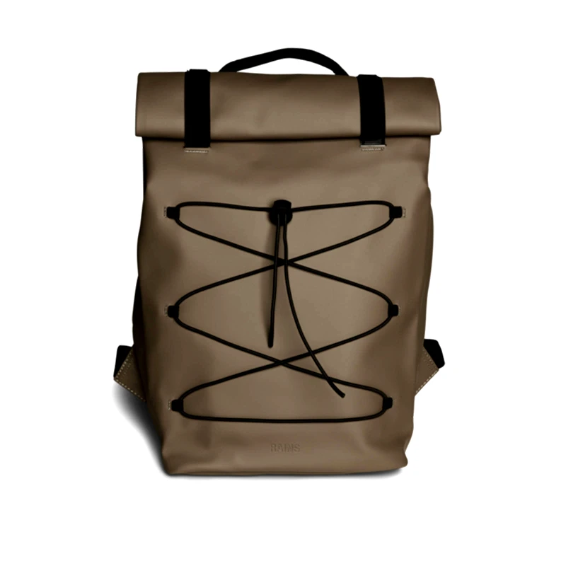 Rains Rains - VELCRO ROLLTOP BACKPACK - 66 WOOD
