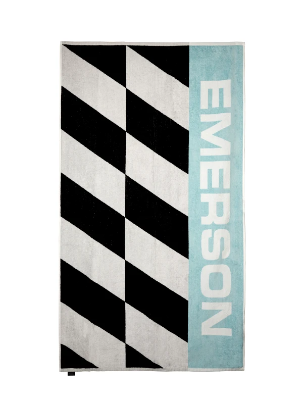 Emerson Emerson - BEACH TOWEL - BLACK/WHITE/AQUA