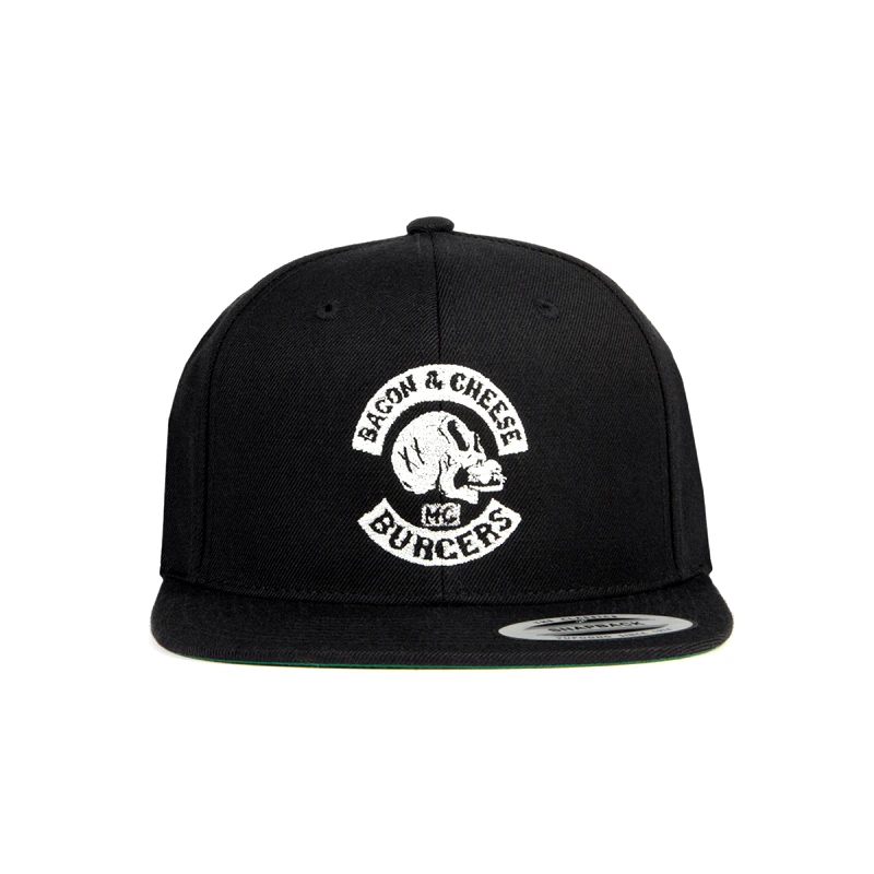 The Dudes The Dudes - THE DUDES BACON CHEESE STRUCTURED 5 PANEL CAP BLACK - BLACK
