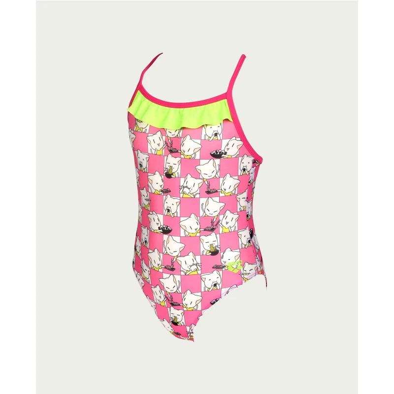 Arena Arena - KIDS GIRL'S ARENA FRIENDS SWI - FOUCHSIA FREEZE GREEN