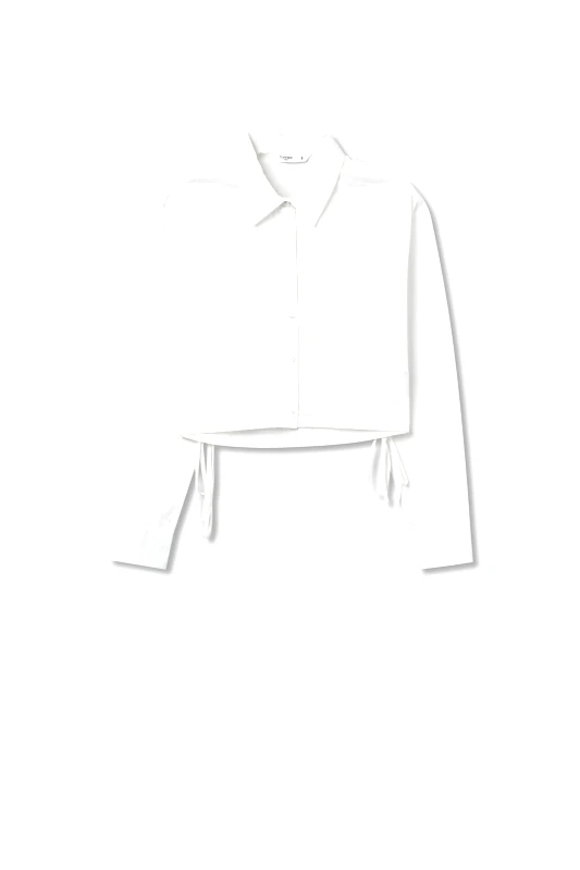 Tiffosi Tiffosi - Raw Long Sleeve Shirt - 110 Star White