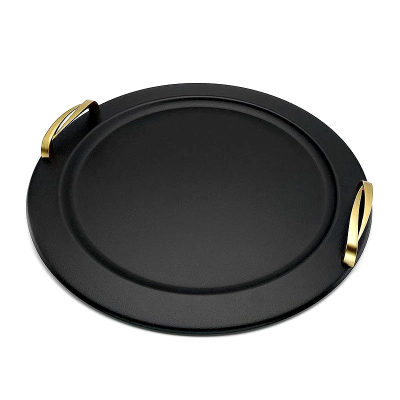 Asimenio Δίσκος γάμου Inox μαύρος στρόγγυλος AG172