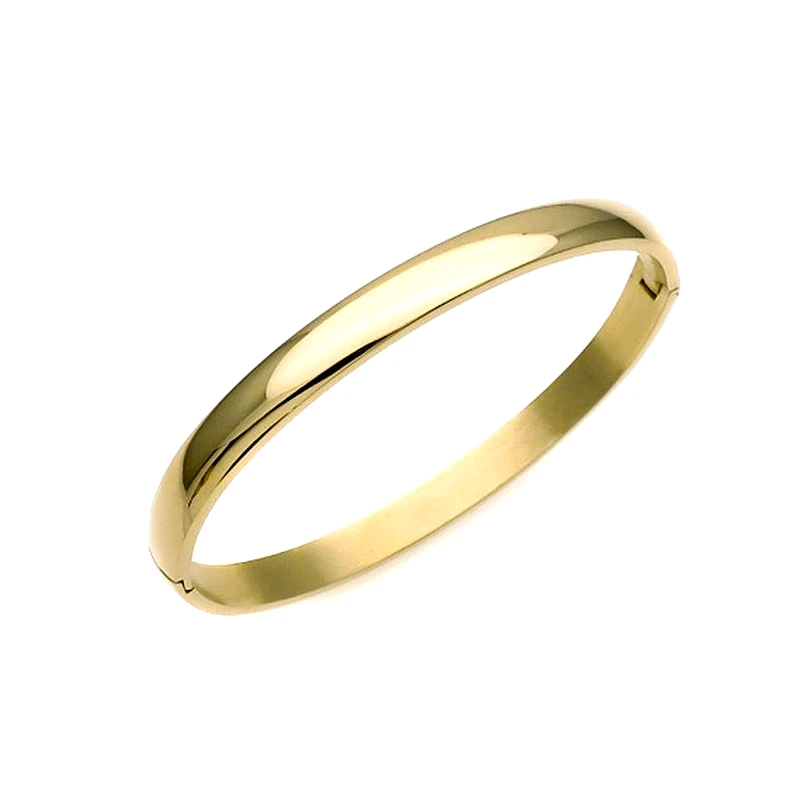 Asimenio Γυναικείο βραχιόλι χειροπέδα ατσάλι gold BG219