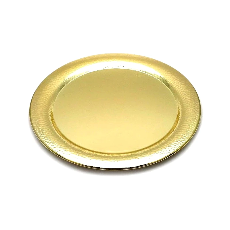 Asimenio Δίσκος γάμου επίχρυσος inox AG113