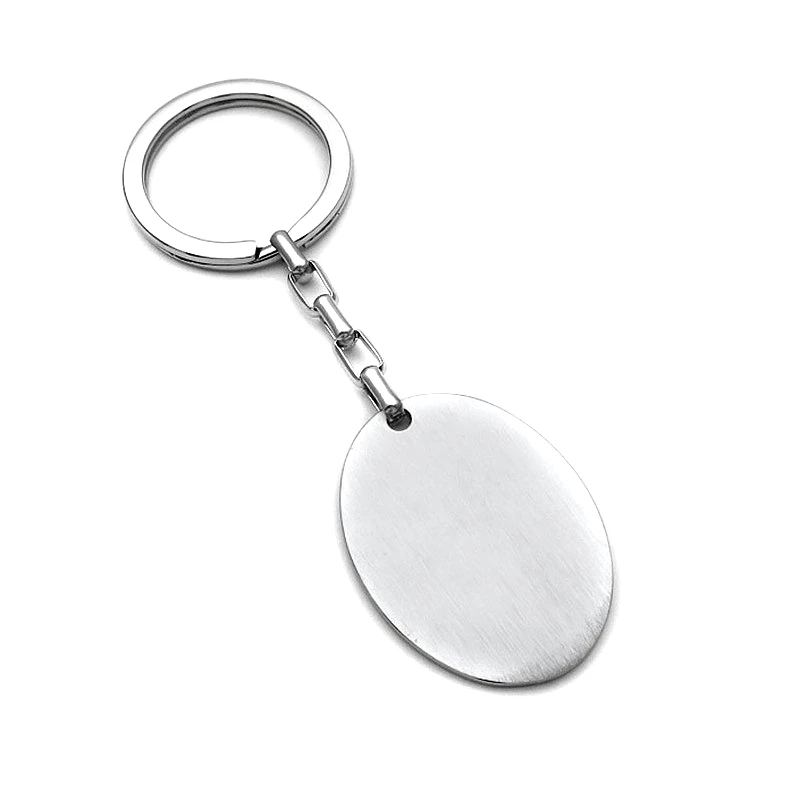 Asimenio Μπρελόκ πλακέτα οβάλ από ατσάλι MR194