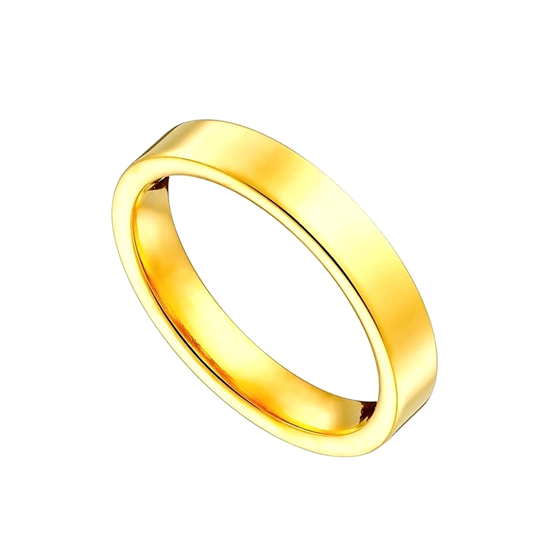 Asimenio Σχολικές Βέρες από Ατσάλι επίχρυσο 4mm SX110